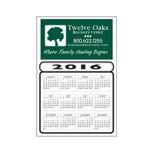 20 Mil Rectangle Large Size Calendar Magnet w/ Month & Year Outline (7"x4")