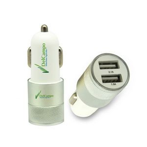 Javelin USB Car Charger - Silver