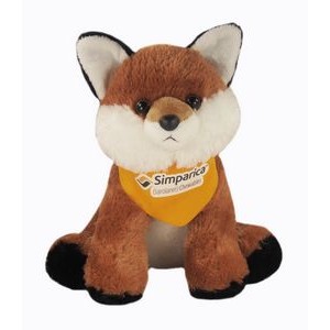 13" Fox Stuffed Animal w/Bandana Full Color