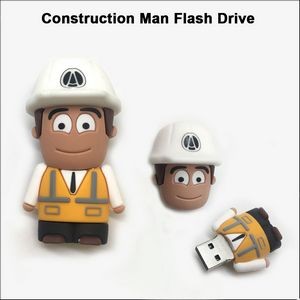 Construction Man Flash Drive - 4 GB