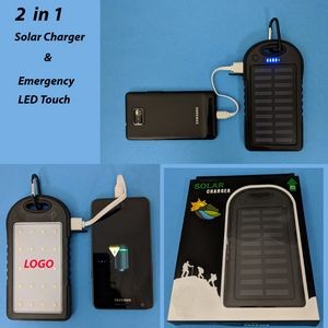 2 in 1 ProSmart Solar Charger and LED Touch
