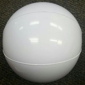 24" Inflatable Solid White Beach Ball