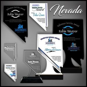 9" Nevada Black Budget Acrylic Award