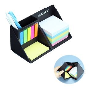 Multi-Function Sticky Notes Cube Box With Pen Holder