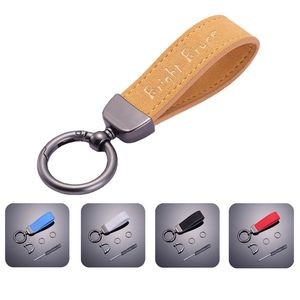 Suede Leather Keychain For Car Key Chain With Key Ring
