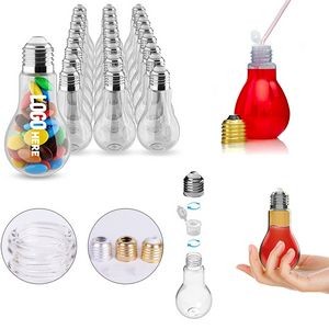 Plastic Light Bulb Jar Cup
