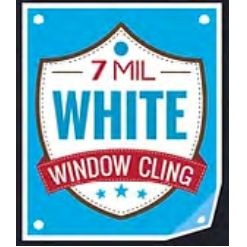 8 Mil Full Color White Window Cling Decal (48"x48")