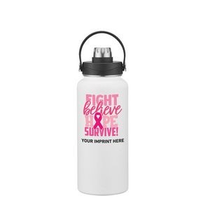 Fight, Believe, Hope, Survive Water Bottle