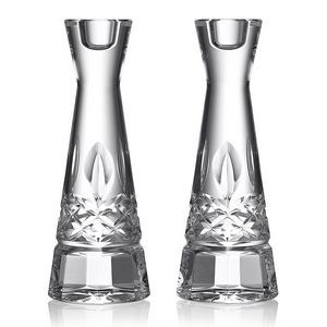 Waterford Lismore Round Candlestick 15Cm 6In, Set Of 2