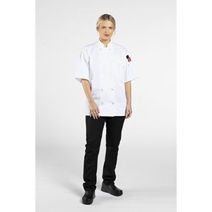 Short Sleeve Chef Coat, White, XS-XL