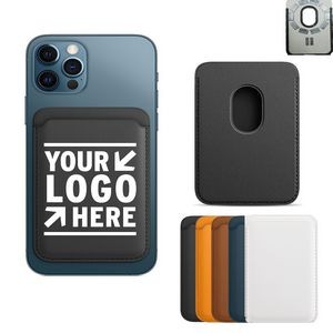 PU Magnetic Card Holder for Back of Phone