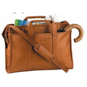 Leather Soft-Sided Briefcase (11 1/2"x16"x3 3/4")