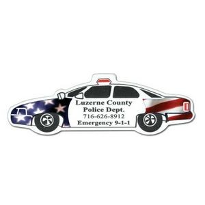 Police Car Stock Shape Magnet (Full Color Digital)