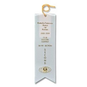 2½"x10" Premium Grade Custom Award Ribbon W/Card