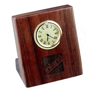 Wood Desk Easel Clock