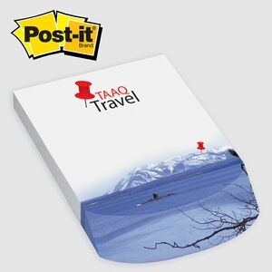 Post-it® Custom Printed Angle Note Pad - (4"x5 3/4") 3 to 4 Colors