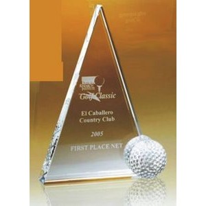 7" Crystal Golf Peak Award