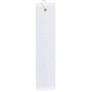 Premium Velour Golf Towel - Trifolded (White Embroidered)