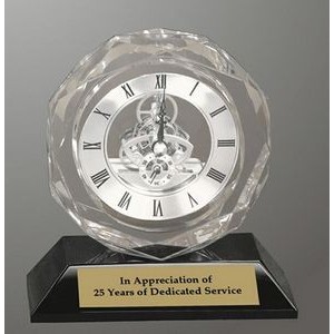 5¾" Executive Crystal Clock Award
