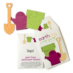 Earth Day Seed Paper Pocket Garden - Design B