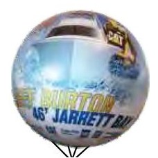 10' Nylon Sphere Helium Balloon (NO ART) See options for graphics