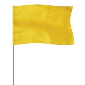 Yellow 5" x 8" Marker Flag on a 36" Wire