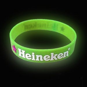 1" Embossed Glow-In-The-Dark Wristbands