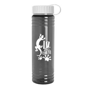 24 Oz. Slim Fit Water Sports Bottle w/Tethered Lid