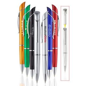 Big 10 Twist Plastic Pens with Highlighter