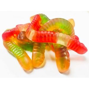 28g Gummy Worms with Full Color Label