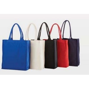 Fancy Cotton Tote Bag with Wide Bottom & Full Side Gusset - 15