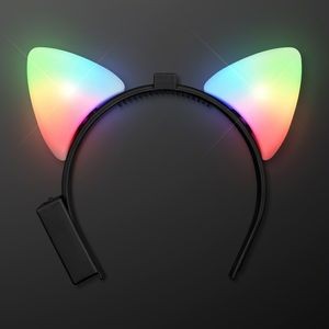 Color Change LED Cat Ears Headband - BLANK