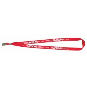 USA Made-Union Printed Lanyard w/Clip (5/8" wide)