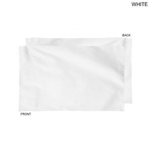 Plush and Soft Velour Terry Cotton Blend White Sports, Sweat Towel, 12x18, Blank Only