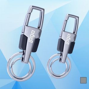 Metal Keychain w/Double Rings