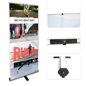31.5" Retractable Banner Stand w/Graphic