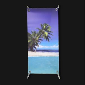 Mini Tabletop 8" x 17" X Banner Stand