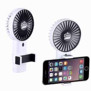 Electric Handhold Fan with Phone Holder