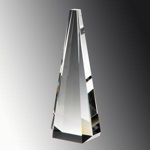 Elite Pinnacle Optic Crystal Award, 3-3/4"x10"H