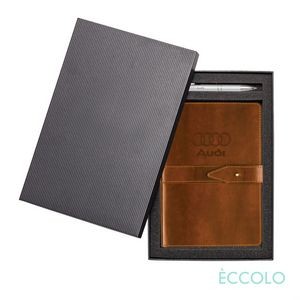 Eccolo® Legend Journal/Clicker Pen Gift Set - (M) Brown