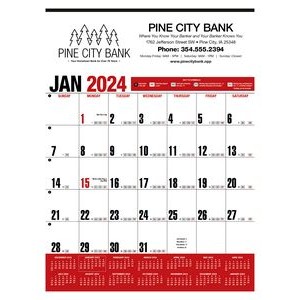 Yearly Record® Red Calendar