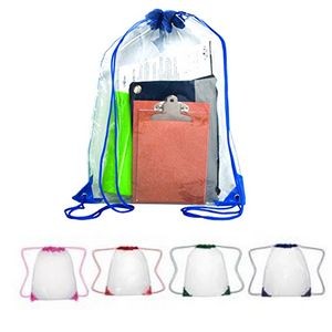 PVC Transparent Drawstring Bag