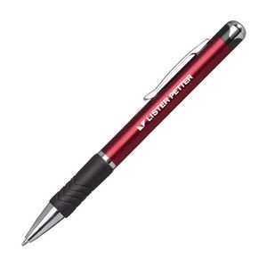 Pier Metal Pen w/Rubber Grip - Red