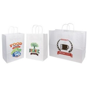 Quick Print Full Color Imprinted White Bags (13"x10"x13")