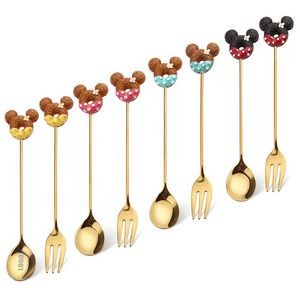 Mickey Mouse Dessert Coffee Spoon Or Fork