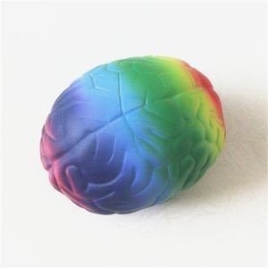 Rainbow Color Brain Shaped Stress Reliever