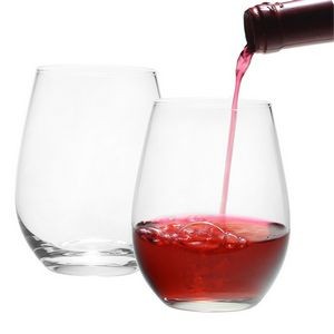 Premium Borosilicate Crystal Stemless Wine Glasses