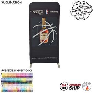 72 Hr Fast Ship -3'W x 78"H EuroFit Straight Wall Display Kit, with Full Color Graphics Double Sided