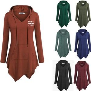 Women Hoodies Pullover Sweatshirts Long Sleeve Tops Casual Tunic with Pocket