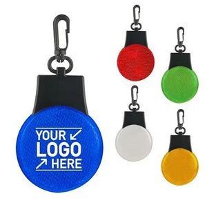 Backpack Flashing Safety Reflector Light Warning Keychain
